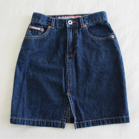 guess jeans denim mini skirt - Picture 1 of 3